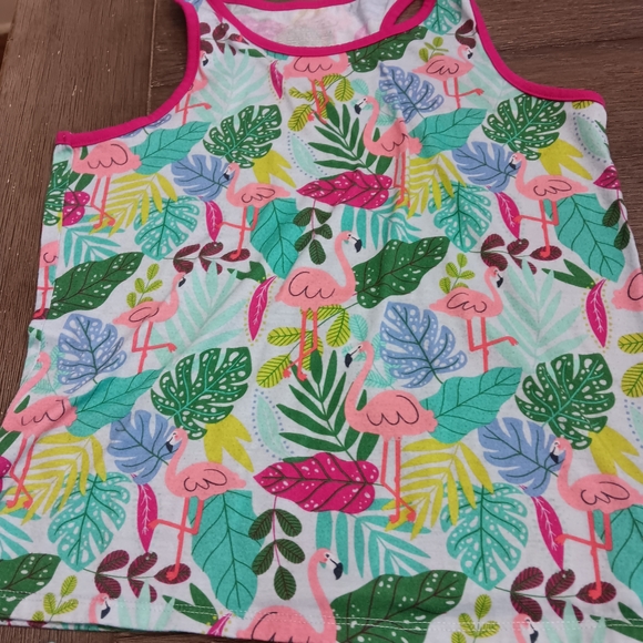 Wo.ens Size Xsmall, Target Colorful Leaf and Flamingo Pajama Set - Picture 3 of 4
